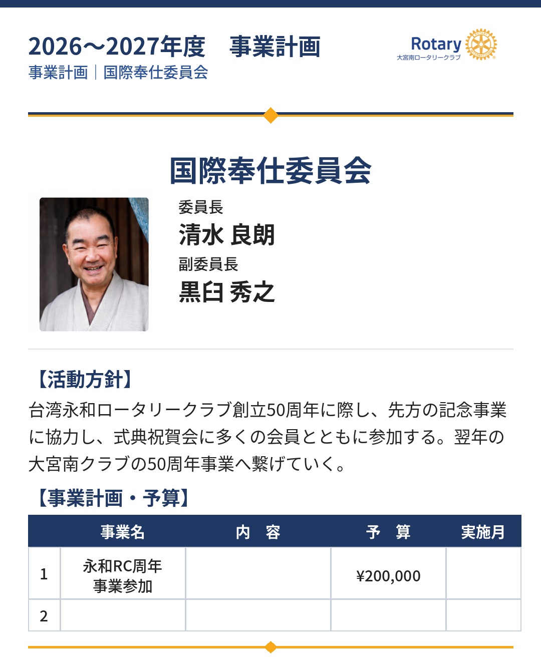 大宮南ロータリークラブ2026-2027